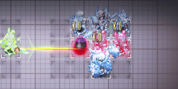 ブラウンダスト2_ティルで中央列を攻撃する