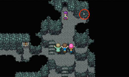 FF5_海賊のアジト_洞窟2F扉のスイッチ