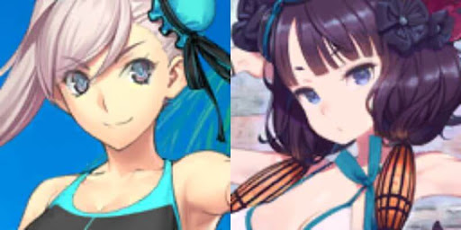 水着武蔵＆水着北斎