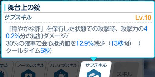 会心抵抗値デバフ