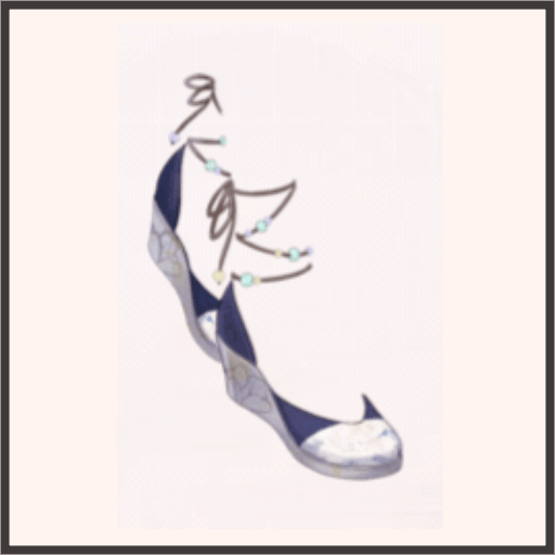 錦繍履（くつ）（青）