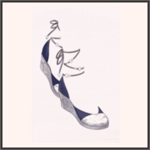 錦繍履（くつ）（青）