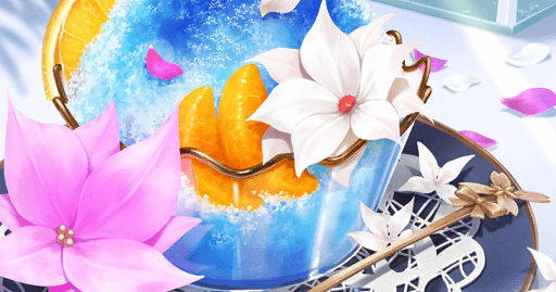 fgo-ブルー・ルルハワ味かき氷