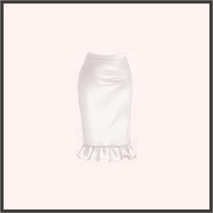 マーメイドスカート（白）
