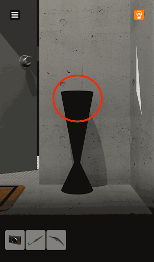 脱出ゲーム非常階段_3階_傘たての上部をタップする