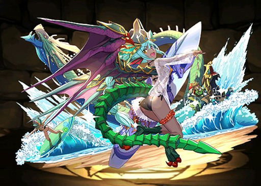 砂浜の緑龍喚士・ソニア