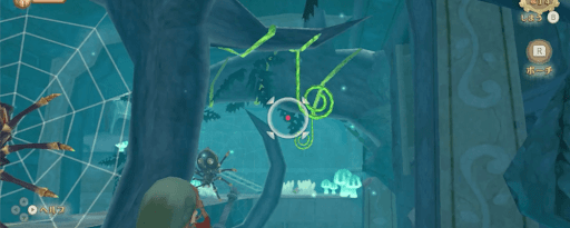 ゼルダSWS_西の部屋に入りツルをパチンコで落とそう