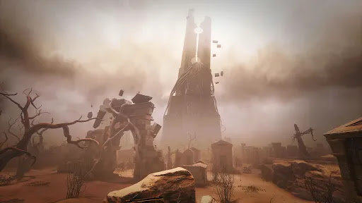 荒れ果てた墓場