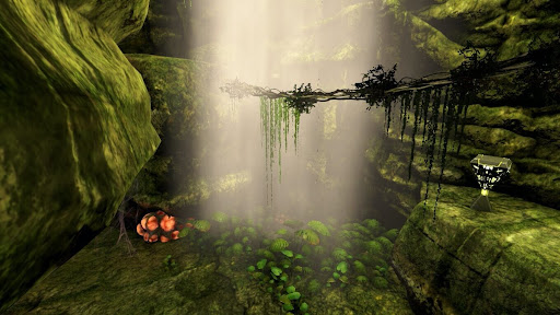 ジャングルの洞窟