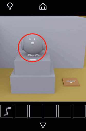 Dango_石像を拡大して白いプレートをタップする