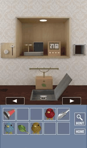 インコ脱出2_ねずみの玩具を回収