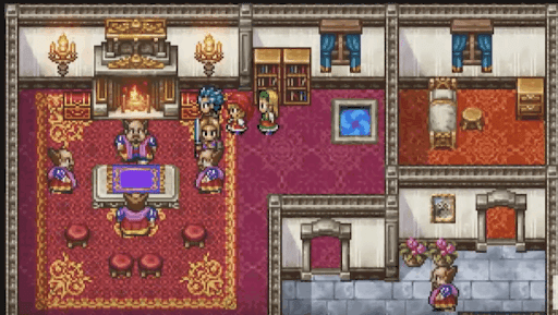 ドラクエ5のドット絵で楽しんでいる画像