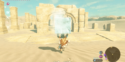 ゼルダBotW_氷を遺跡の入り口まで運ぶ