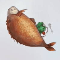 ヌシの丸ごと焼き