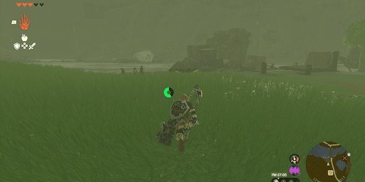 壊れた橋の方面に向かう