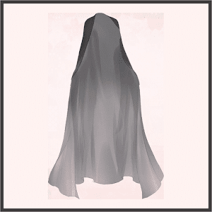 蛍光の長マント