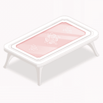 薔薇のカフェテーブル