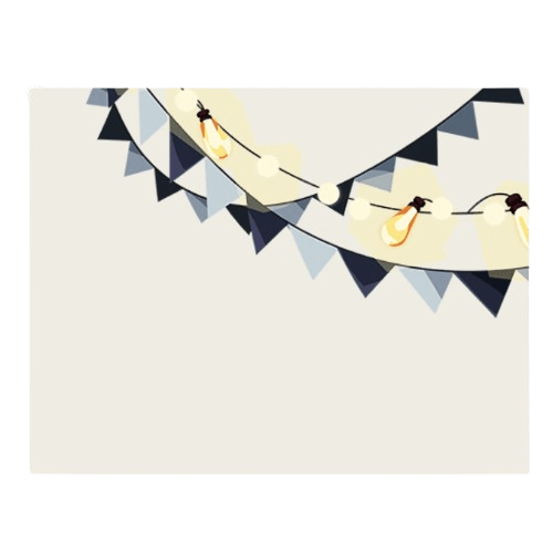 フラッグガーランドの前景（上）②