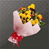 パンジーの花束