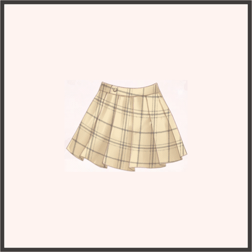 プリーツミニスカート（茶）