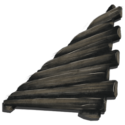 傾斜付きの木の壁（右）