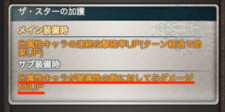 ザ・スターサブ加護