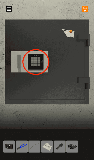 脱出ゲーム非常階段_2階_金庫の装置を拡大する