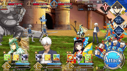 fgo-用心棒のアルバイト黄昏時の城門警備_バトル2