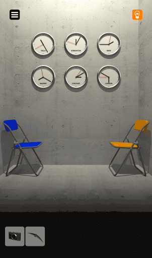 脱出ゲーム非常階段_1階_時計を確認する