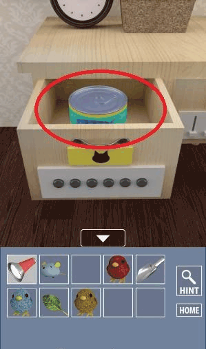 インコ脱出2_缶詰の入手