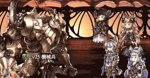 機械兵との戦闘
