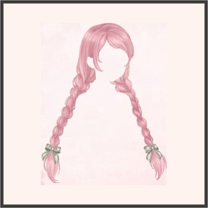 花畑少女（桃）