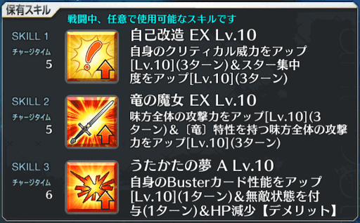 fgo-ジャンヌオルタスキル一覧