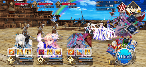 fgo-第壱関門 ビートザオーガ_バトル1