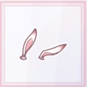 キュートなうさ耳