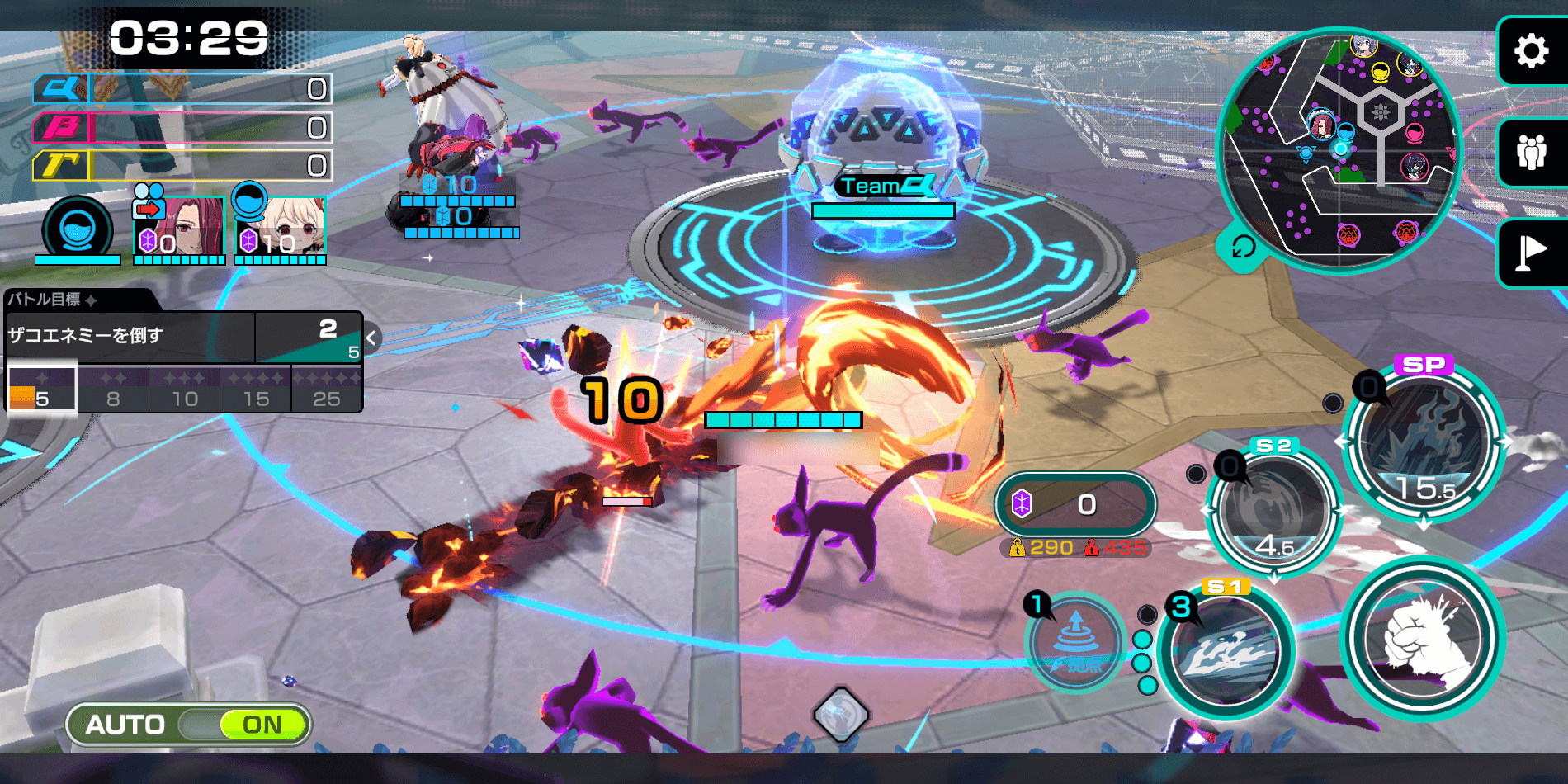 序盤はエネミーを倒してエルピスを集める