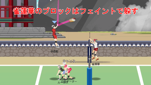 ブロックはフェイントで躱す