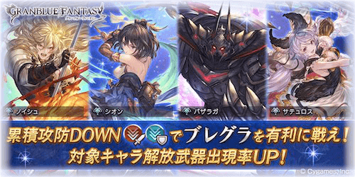 火有利ブレグラ有利キャラPU