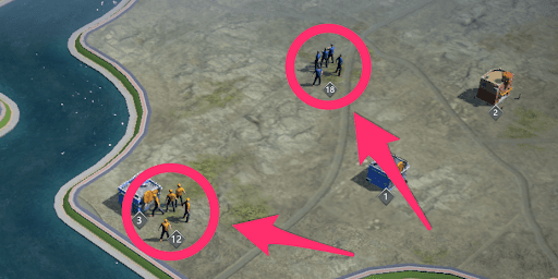 ゴロツキを直接選んでも進攻可能