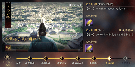 天下布武も目標を達成する