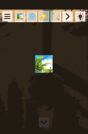 ビーチからの脱出-新作脱出げーむ_パズルの欠片と望遠鏡