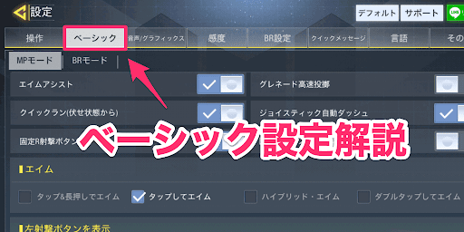 ベーシック設定解説