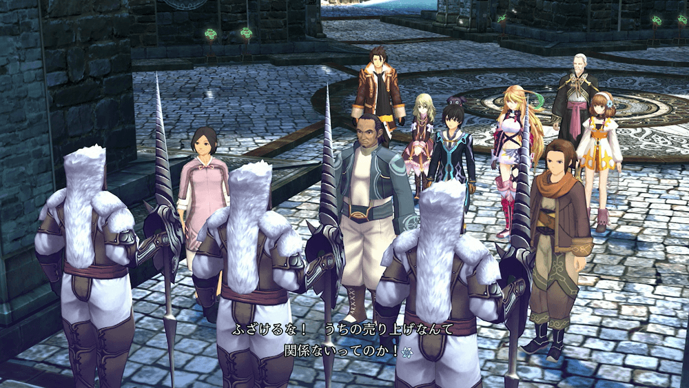 カン・バルクの城前でイベントを見る