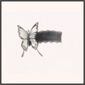 蝶のガーター