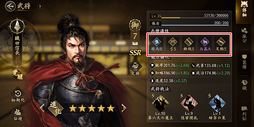 適性が高い武将を大将にする