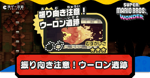 振り向き注意！ウーロン遺跡