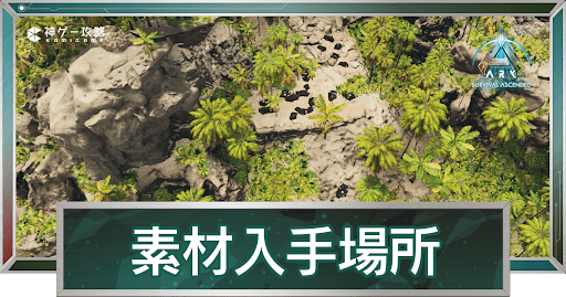 センターの素材の場所