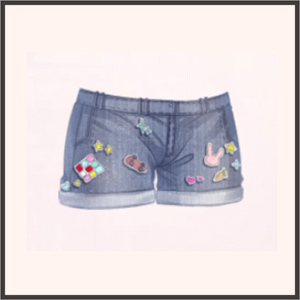 落書き風￥nジーンズ