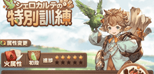 シェロカルテの特別訓練