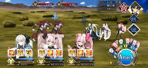 fgo-用心棒のアルバイト初級_バトル1